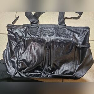 Wet Look Black Tote Bag By Sydney Love